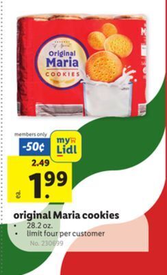 Lidl Original maria cookies offer