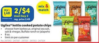Lidl Uglies® kettle cooked potato chips offer