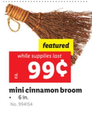 Lidl Mini cinnamon broom offer
