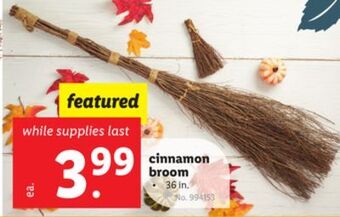 Lidl Cinnamon broom offer