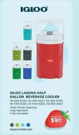 Igloo Laguna Half Gallon Beverage Cooler