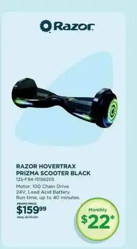 Curacao Razor Hovertrax Prizma Scooter Black offer