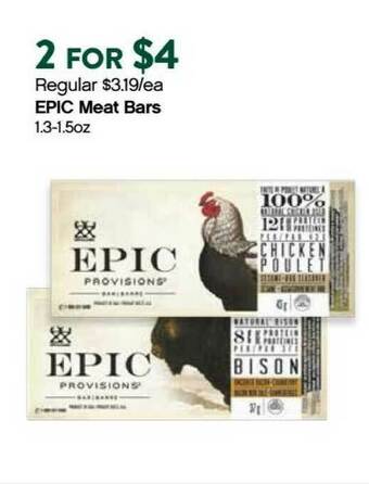 Plum Market Epic Meat Bars offer