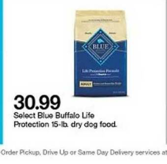 Target Select Blue Buffalo Life Protection 15-lb Dry Dog Food offer