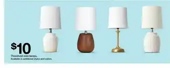Target Threshold Mini Lamps offer