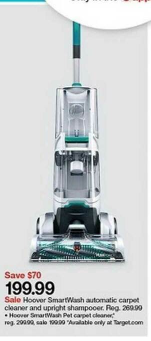 Target Hoover Smartwash Automatic Carpet Cleaner And Upright Shampooer offer