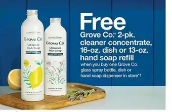 Target Grove Co. 2-pk. Cleaner Concentrate 16-oz Dish Or 13-oz Hand Soap Refill offer
