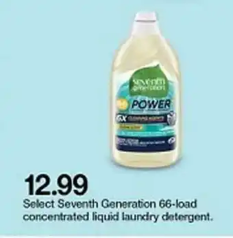 Target Select Seventh Generation 66-load Concentrade Liquid Lundry Detergent offer