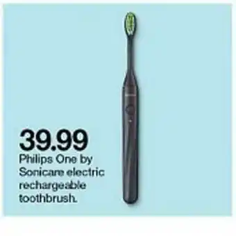 Target Philips One By Sonicare Electric Rechargeable Toothbrush offer