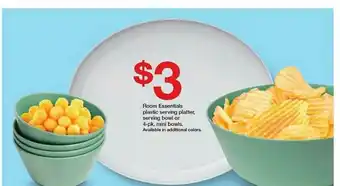 Target Room Essentials Plastic Serving Platter Serving Bowl Or 4-pk. Mini Bowls offer
