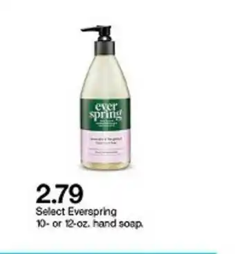 Target Select Everspring 10- Or 12-oz Hand Soap offer
