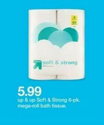Target Up & Up Soft & Strong 6-pk Mega-roll Bath Tissue offer