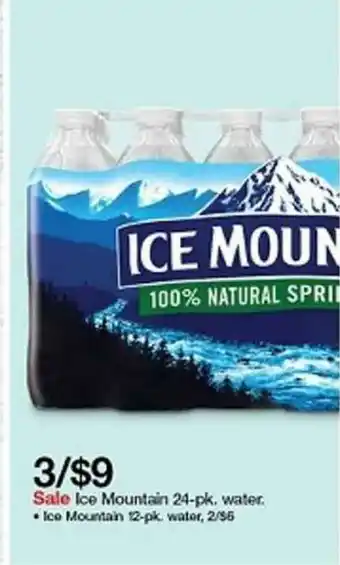 Target Ice Mountain 24-pk Water offer