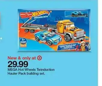 Target Mega Hot Wheels Twinduction Hauler Pack Bulding Set. offer