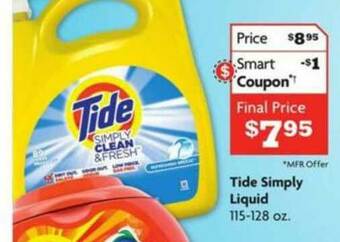 Family Dollar Tide Simply Liquid offer