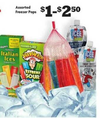 Family Dollar Assorted Freezer Pops offer
