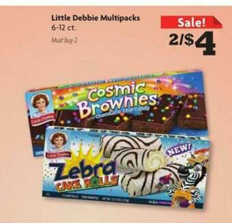 Family Dollar Little Debbie Multipacks offer