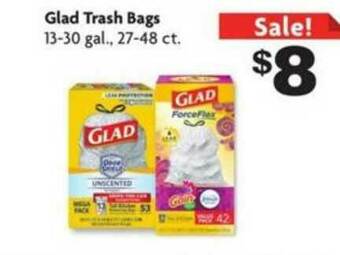Family Dollar Glad Trash Bags offer
