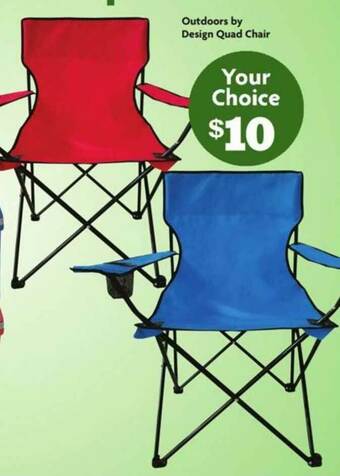 Family Dollar Outdoors By Design Quad Chair offer