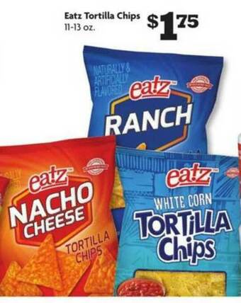Family Dollar Eatz Tortilla Chips offer