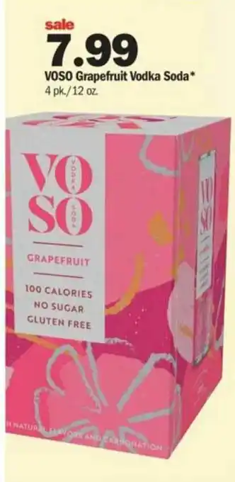 Meijer Voso Grapefruit Vodka Soda offer