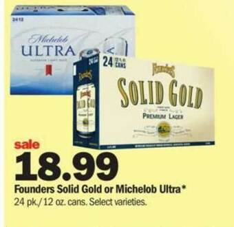 Meijer Founders Solid Gold Or Michelob Ultra offer
