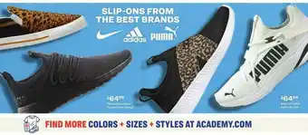 Academy Women's Adidas Puremotion Adapt Men's Puma Softride Rift offer
