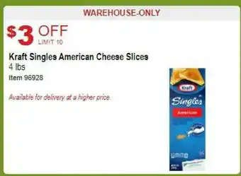 Costco Kraft Singles American Cheese Slices offer