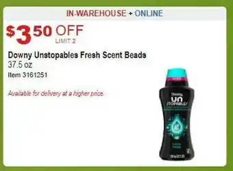 Costco Downy Unstoppable Fresh Scent Beads offer