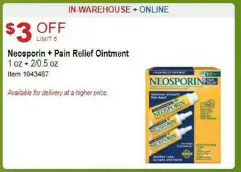Neosporin + Pain Relief Ointment