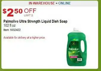 Costco Palmolive Ultra Strenght Liquid Dish Soap offer