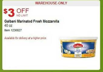 Costco Galbani Marinated Fresh Mozzarella offer
