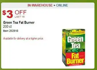 Costco Green Tea Fat Burner offer