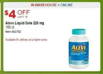 Aleve Liquid Gels 220 Mg