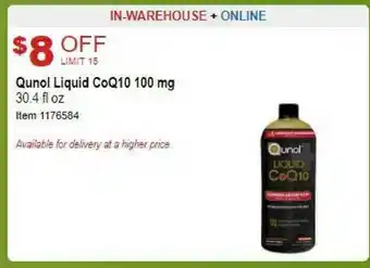 Costco Qunol Liquid Coq10 100 Mg offer