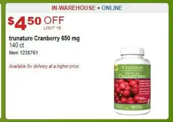 Trunature Cranberry 650 Mg