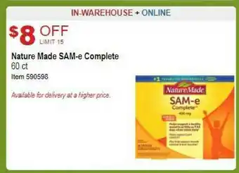 Costco Nature Made Sam-e Complete offer