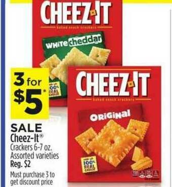 Dollar General Cheez-it Crackers Assorted Varieties offer