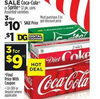 Dollar General Coca-cola Or Sprite offer