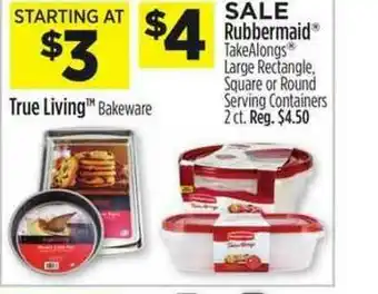 Dollar General Rubbermaid Takealongs Large Rectangle offer
