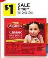 Dollar General Armour Hot Dogs offer