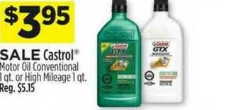 Dollar General Castrol Motor Oil Conventional Or High Mileage offer