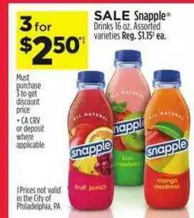 Dollar General Snappel Drinks offer