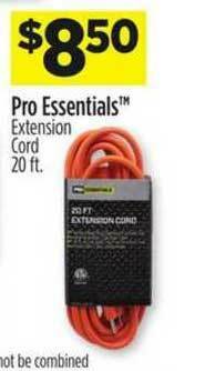 Dollar General Pro Essentials Extension Cord offer