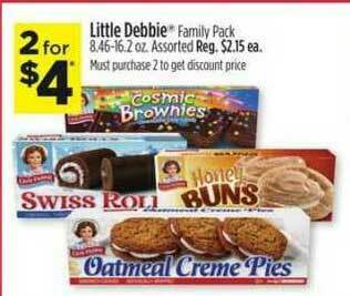 Dollar General Little Debbie Family Pack offer