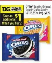 Dollar General Oreo Cookies Original Double Stuf Or Golden offer