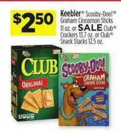 Dollar General Keebler Scooby-doo! Or Club Crackers offer