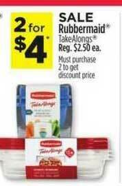 Dollar General Rubbermaid Takealongs offer