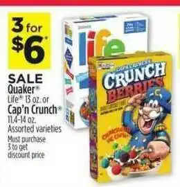 Dollar General Quaker Cap'n Crunch offer
