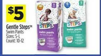 Dollar General Gentle Steps Swim Pants offer
